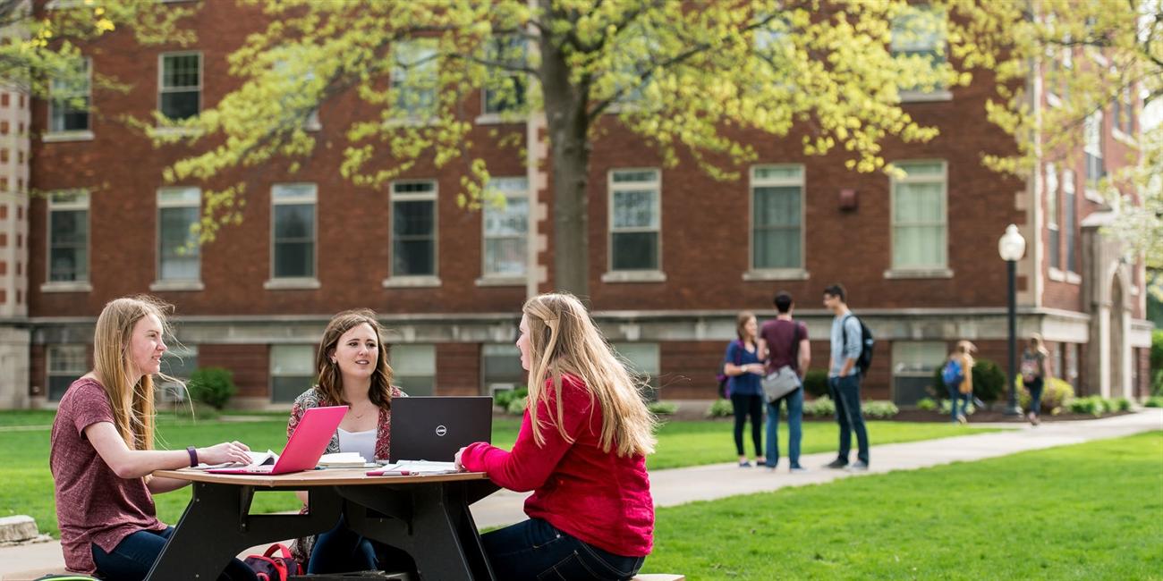 photo of students on campus